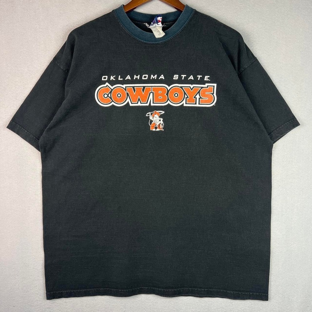 Vintage Oklahoma State University Cowboys Pistol Pete Two Tone Tee Shirt XL